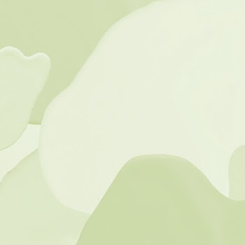 Fluid acrylic green texture background with design space