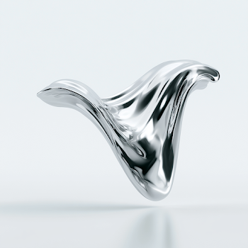 Fluid Chrome Sculpture
