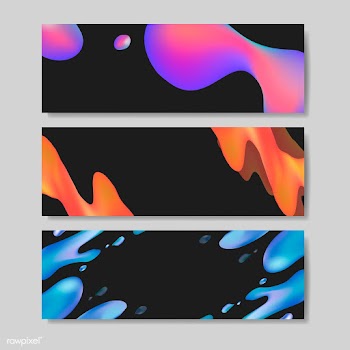 Fluid gradient background templates | Free stock vector - 558832