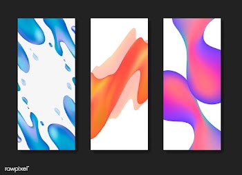 Fluid gradient background templates | Free stock vector - 558834