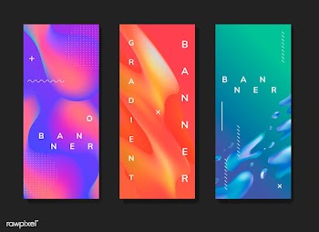 Fluid gradient background templates | Free stock vector - 558850