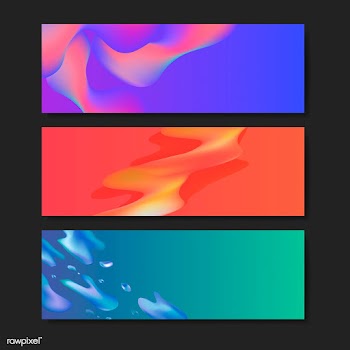 Fluid gradient background templates | Free stock vector - 558867