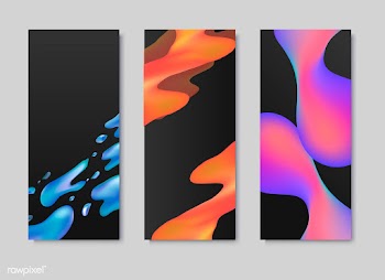 Fluid gradient background templates | Free stock vector - 558878
