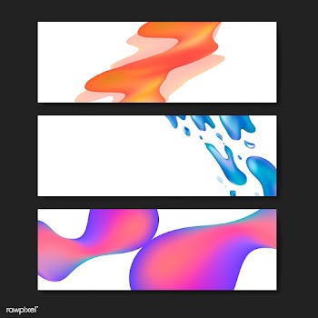 Fluid gradient background templates | Free stock vector - 558880