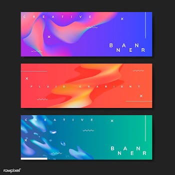 Fluid gradient background templates | Free stock vector - 558881