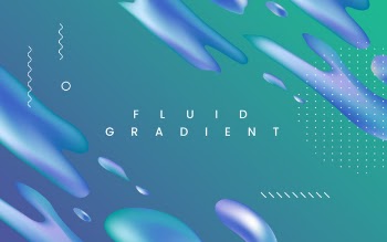 Fluid gradient wallpaper design