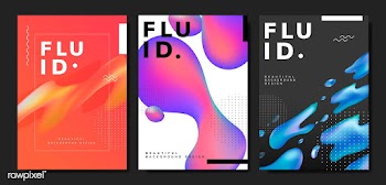 Fluid gradient wallpaper design | Free stock vector - 558877