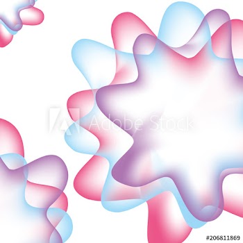 fluid liquid shapes creative abstract neon vector illustration