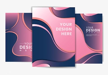 Fluid shape design poster | Free stock vector - 584778
