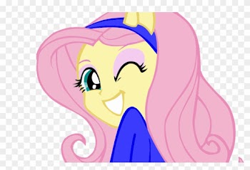 Fluttershy's Cute Wink Vector By Gr8andpowerfularoura - Girl Cartoon Winking