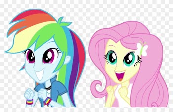 Fluttershy And Rainbow Dash Equestria Girls