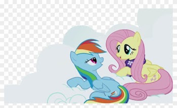 Fluttershy And Rainbow Dash On The Cloud By Nejcrozi - Rainbow Dash And Fluttershy 2017