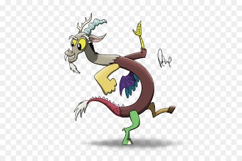 Fluttershy Discord Dragon Pony Drawing - discord sign 