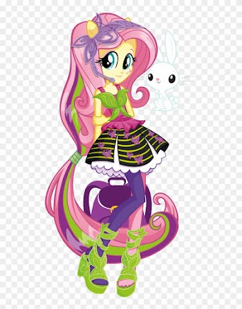 Fluttershy Rainbow Rocks Character Bio Art - Fluttershy Equestria Girl Rainbow Rocks