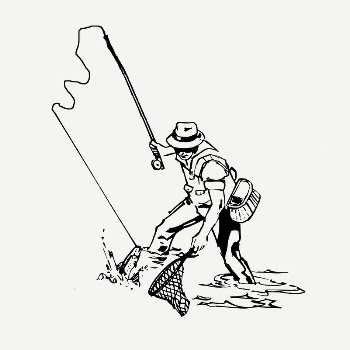 Fly fishing  drawing, vintage | Free PSD - rawpixel