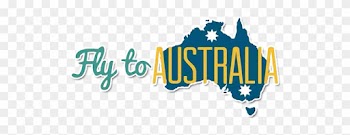 Fly To Niche Blog - Australia Transparent Font Word