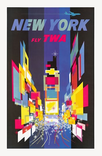Fly TWA New York (1956) | Free Photo Illustration - rawpixel
