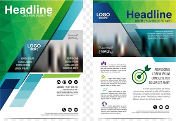 Flyer Brochure Advertising - Vector Polygon City Flyer 