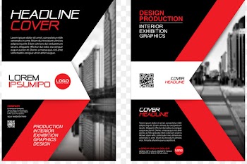 Flyer Brochure Advertising - Vector red urban architecture Flyer 