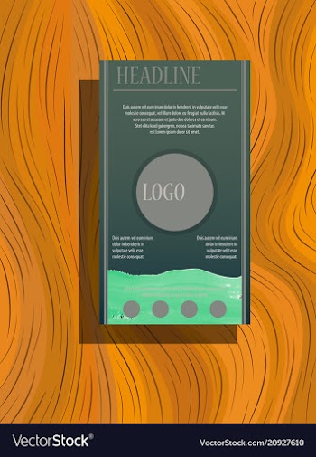 Flyer cover business brochure design leaflet vector image