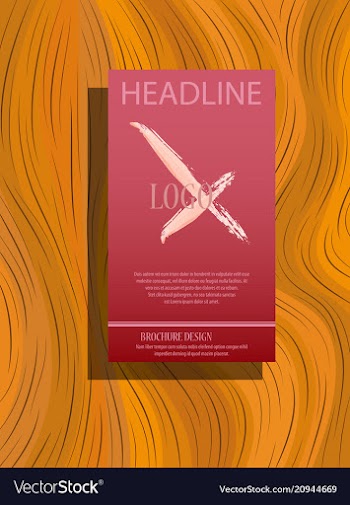 Flyer cover business brochure design leaflet vector image