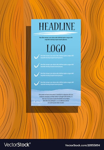 Flyer cover business brochure design leaflet vector image
