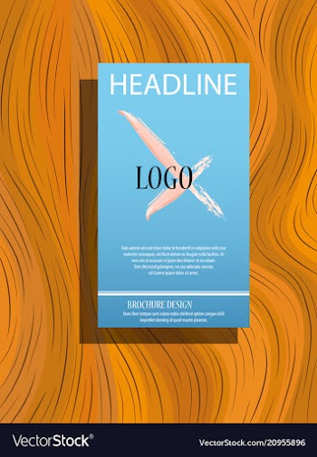 Flyer cover business brochure design leaflet vector image
