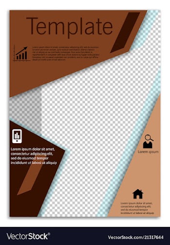 Flyer design business brochure template annual vector image
