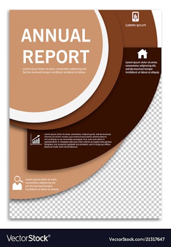 Flyer design business brochure template annual vector image