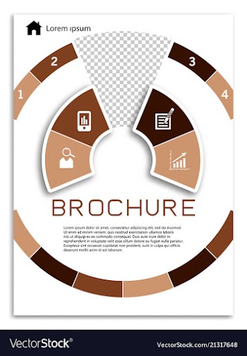 Flyer design business brochure template annual vector image