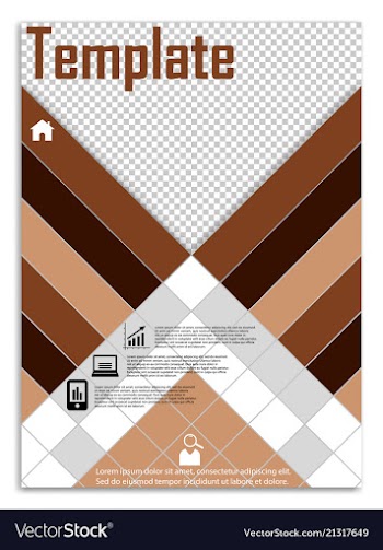 Flyer design business brochure template annual vector image
