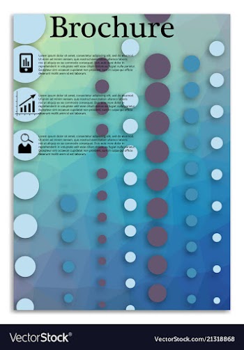 Flyer design business brochure template annual vector image