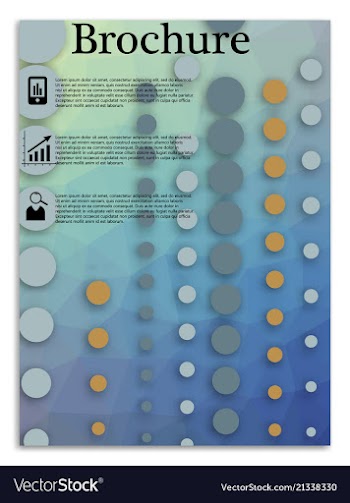Flyer design business brochure template annual vector image