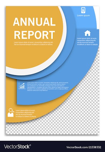Flyer design business brochure template annual vector image