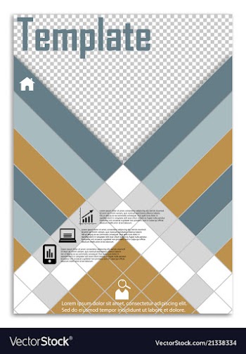 Flyer design business brochure template annual vector image