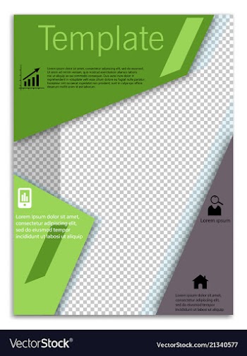 Flyer design business brochure template annual vector image