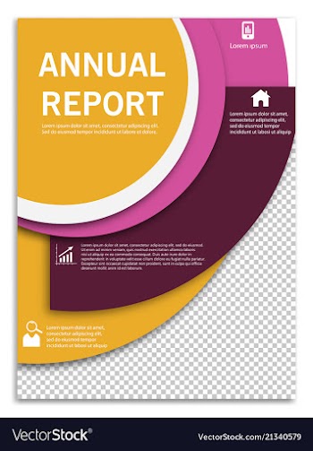 Flyer design business brochure template annual vector image