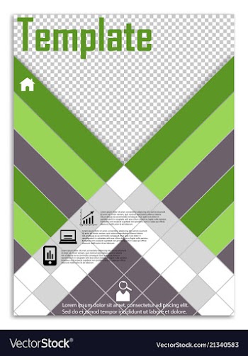 Flyer design business brochure template annual vector image