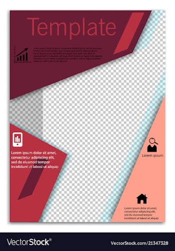 Flyer design business brochure template annual vector image
