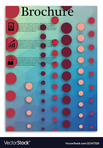 Flyer design business brochure template annual vector image