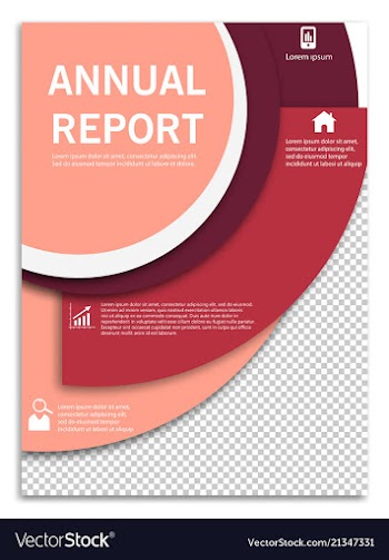 Flyer design business brochure template annual vector image