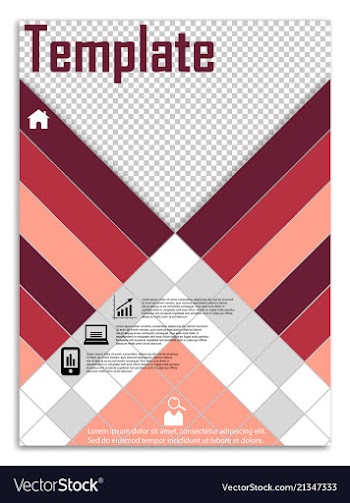 Flyer design business brochure template annual vector image