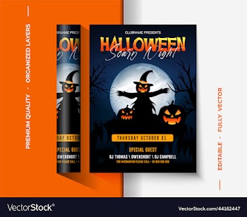 flyer design for halloween traditional fest
