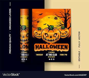 flyer design for halloween traditional festival
