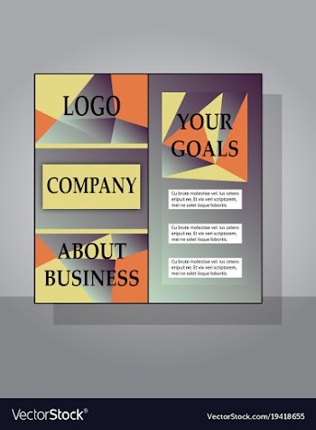 Flyer design template - brochure - annual report vector image