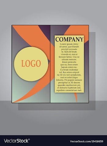 Flyer design template - brochure - annual report vector image