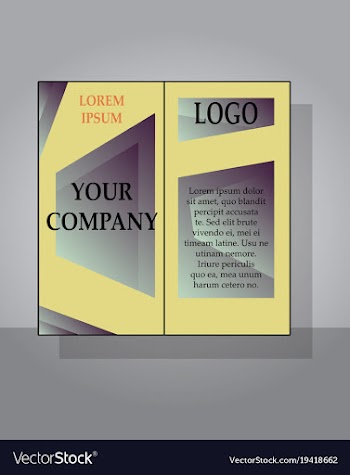 Flyer design template - brochure - annual report vector image
