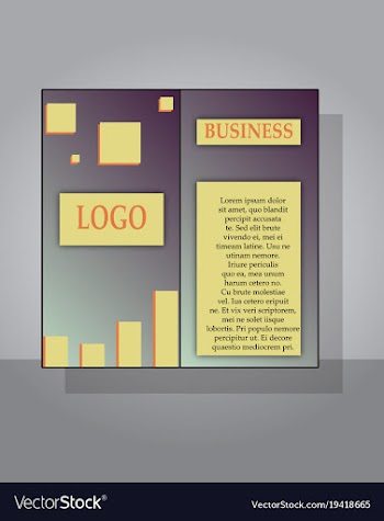 Flyer design template - brochure - annual report vector image
