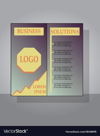 Flyer design template - brochure - annual report vector image