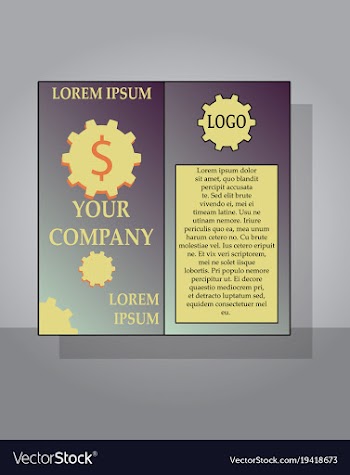 Flyer design template - brochure - annual report vector image